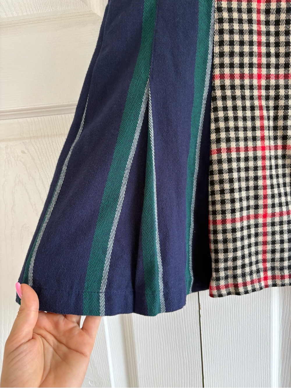 Rowing Blazers Target Patchwork Plaid Mini Skirt 14 Academia Preppy Schoolgirl - Picture 2 of 8
